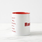 Tasse customisée par 3:1 d'Ecclesiastes (Centre)