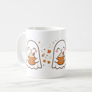 Tasse Cute Ghost Pumpkin Spice Latte Kawaii Hall