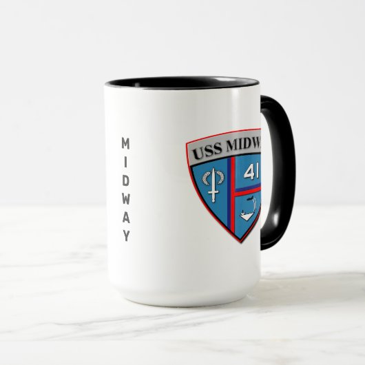 TASSE CV-41 USS INTERMÉDIAIRE (Devant droit)