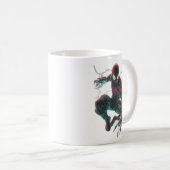 Tasse Cyberpunk Araignée Néon Géométrique Codeur C (Devant droit)