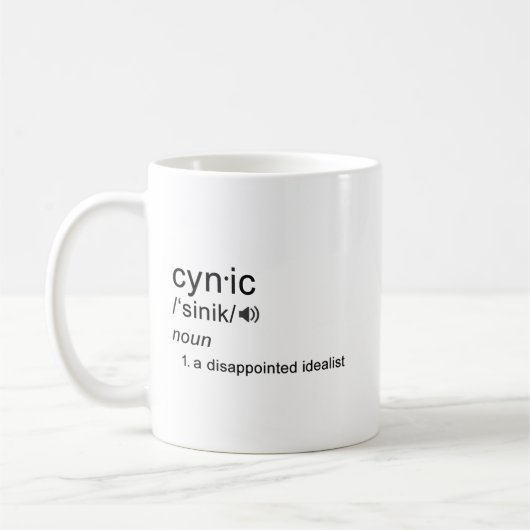 Tasse cynique de définition (Gauche)