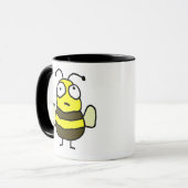 Tasse d'abeille de bande dessinée (Devant gauche)