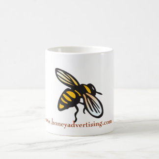 Tasse d'abeille de la publicité de miel