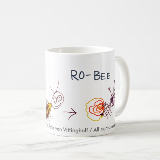 Tasse d'abeille de robot (Devant droit)