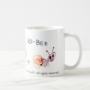Tasse d'abeille de robot