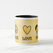 tasse d'abeilles d'amour de paix (Centre)