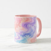 Tasse d'accent Pastel Marble Swirl (Devant droit)