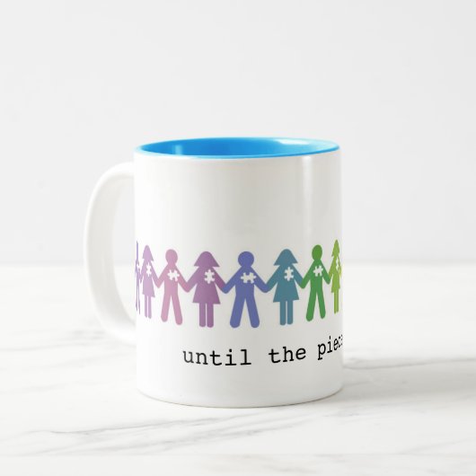 Tasse d'acceptation d'autisme… Jusqu'à ce que les (Devant gauche)