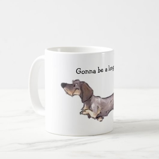 Tasse Dachshund à poil dur (Devant gauche)