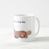 Tasse Dachshund à poils longs (Devant droit)