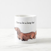 Tasse Dachshund à poils longs (Centre)
