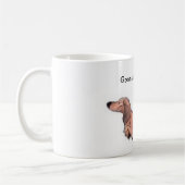 Tasse Dachshund à poils longs (Gauche)