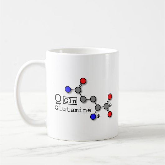 Tasse d'acide aminé de glutamine (Gauche)
