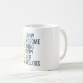 Tasse d'acronymes de fête des pères (Devant droit)