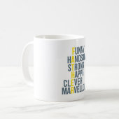 Tasse d'acronymes de fête des pères (Devant gauche)