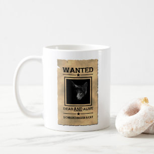 Tasse d'affiche Recherchée du chat de Schroedinge