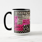 Tasse d'affiches de mars des femmes (Gauche)