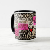 Tasse d'affiches de mars des femmes (Devant gauche)