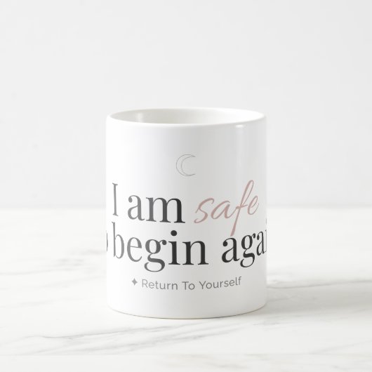 Tasse d'affirmation pour recommencer (Centre)