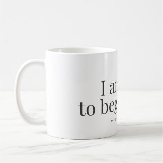 Tasse d'affirmation pour recommencer