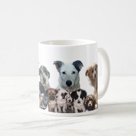 Tasse d'aide de pattes de chiens (Devant droit)