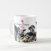 Tasse d'aide de pattes de chiens (Devant gauche)