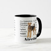 Tasse d'Airedale (Devant droit)