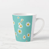 Tasse Daisy Flowers Cust. BC Turqoise Latte (Droite)