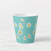 Tasse Daisy Flowers Cust. BC Turqoise Latte (Devant)