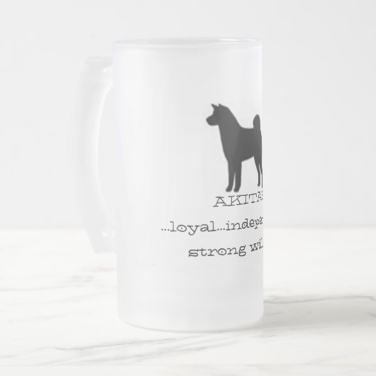 Tasse d'Akita (Devant gauche)