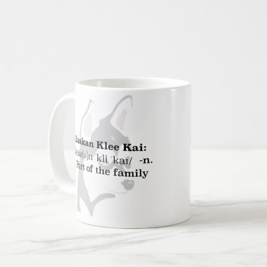 Tasse d'Alaska de Klee Kai (Devant gauche)