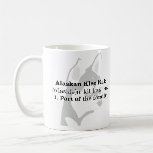 Tasse d'Alaska de Klee Kai (Gauche)