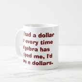 Tasse d'algèbre de maths (Devant gauche)