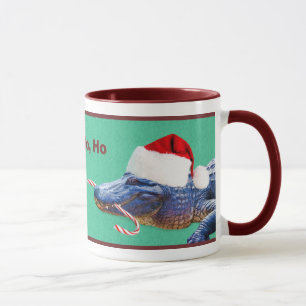 Tasse d'alligator de Noël