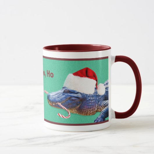 Tasse d'alligator de Noël (Droite)