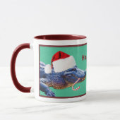 Tasse d'alligator de Noël (Gauche)