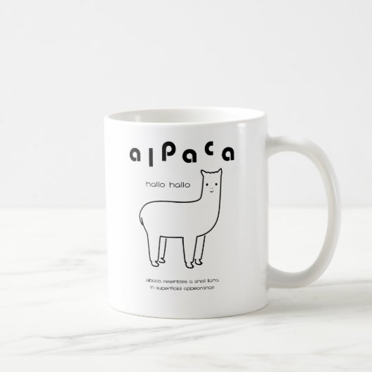 tasse d'alpaga (Droite)