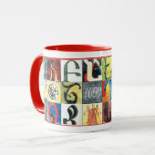 Tasse d'alphabet arménien (Devant gauche)
