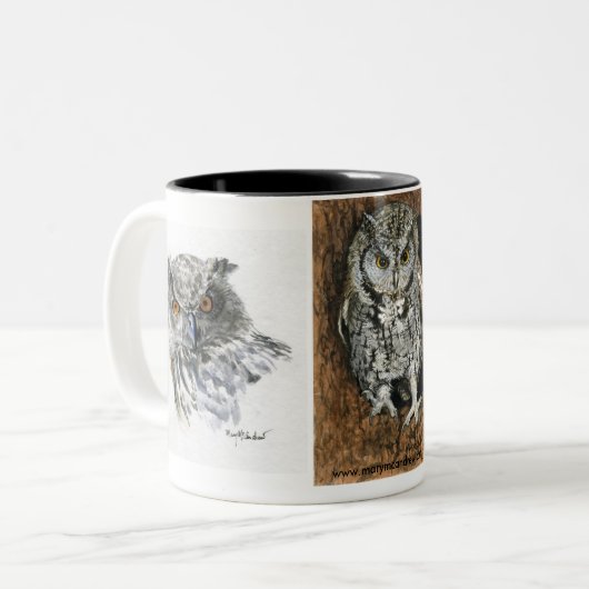 Tasse d'amants de hibou (Devant gauche)