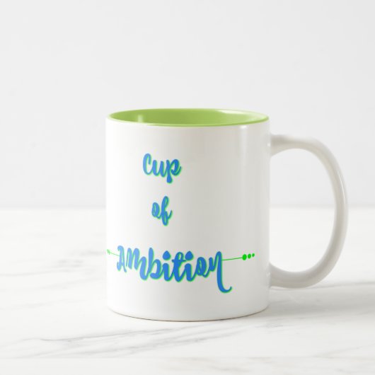 Tasse d'ambition - vert bleu (Droit)