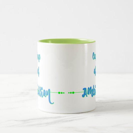 Tasse d'ambition - vert bleu (Centre)