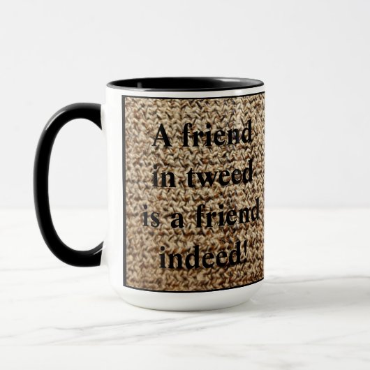 Tasse d'ami de tweed de farine d'avoine (Gauche)