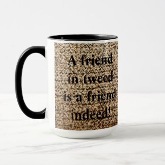 Tasse d'ami de tweed de farine d'avoine