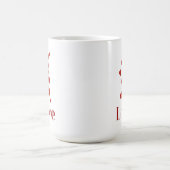 Tasse d'AMOUR avec des cœurs. (Centre)