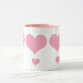 Tasse d'amour cœur rose (Centre)