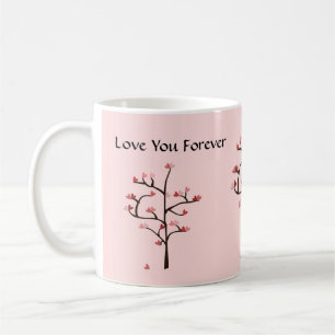 Tasse d'amour d'arbre de coeur