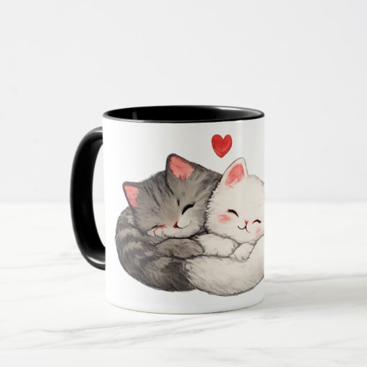 Tasse d'amour de chaton câlin (Devant gauche)