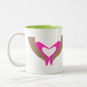 TASSE d'AMOUR de CHAUSSURE de fuchsia et de chaux (Gauche)