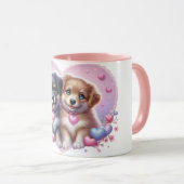 Tasse d'amour de chiot (Devant droit)