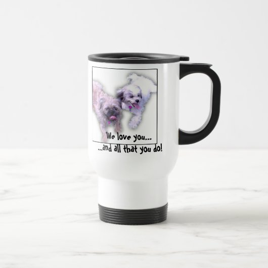 Tasse d'amour de chiot du jour de mère (Droite)